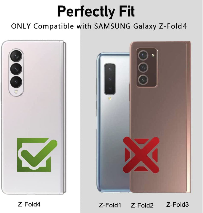 Teroxa S Pen Holder Case Compatible Galaxy Z Fold 4 5G - Black - Gorilla Cases