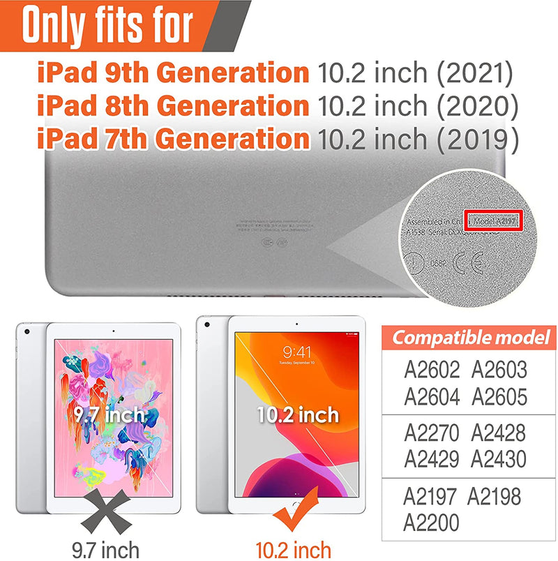 Timecity iPad 9th/ 8th/ 7th Generation Case Durable Protective Case - Orange - Gorilla Cases