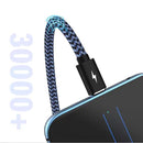 USB A to Type C Cable,Harerfong Fast Charging Feet Braided USB Cable