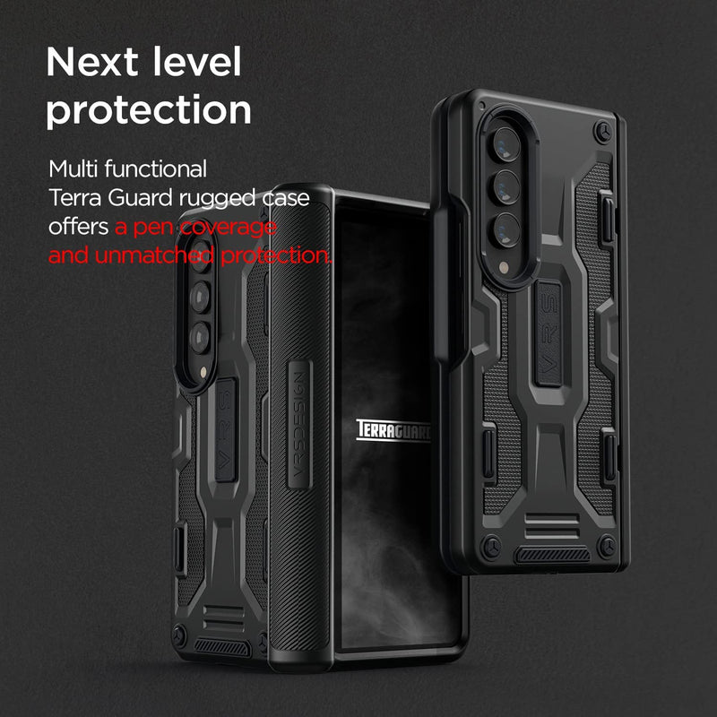 VRS Design Terra Guard Active for Galaxy Z Fold 4 5G Screen Protector (Black) - Gorilla Cases