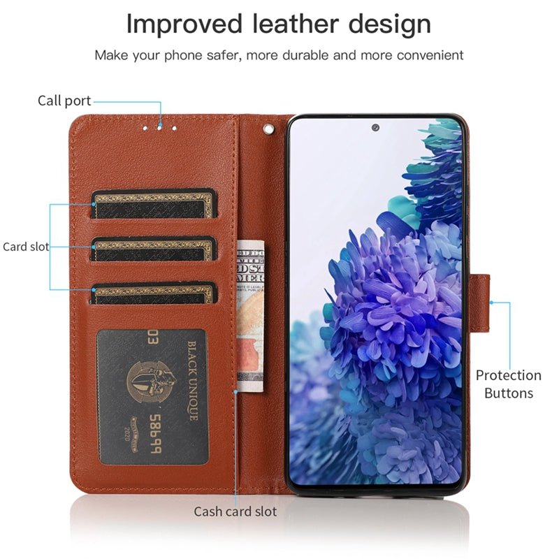 Wallet Leather Case For Samsung - Gorilla Cases
