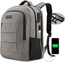 Water Resistant Travel Work School Backpack with USB Charging and Lock