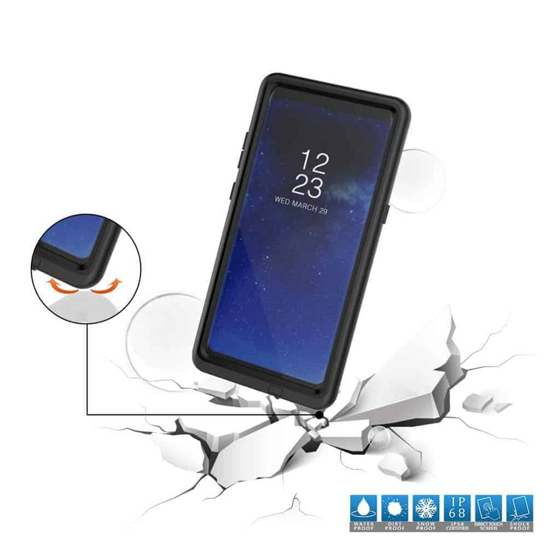 Waterproof Galaxy Note 8 Case Black Gorilla Case - Note 8 Waterproof Case - Gorilla Cases