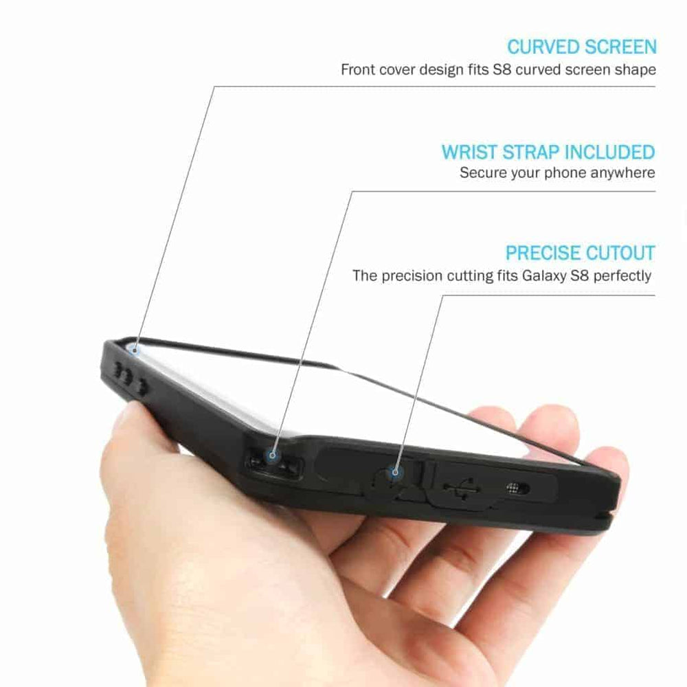 Waterproof Galaxy S8 Plus Case (Black) Gorilla Case Waterproof Galaxy S8 Plus Case (Black) Gorilla Case