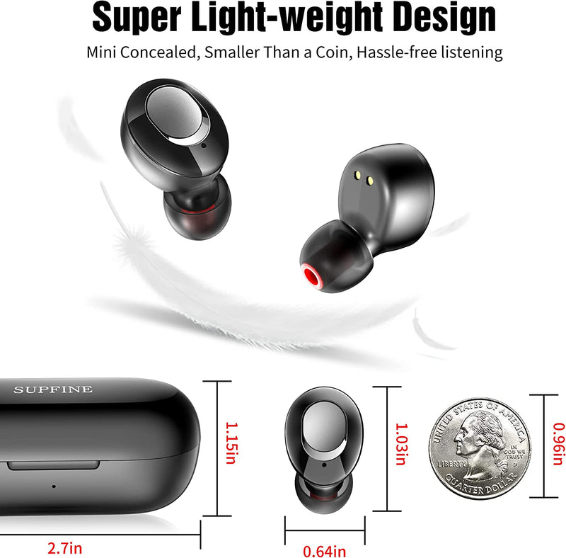 Wireless Earbuds Supfine V10 Bluetooth 5.2 Ear Buds & Wireless Charging Case - Gorilla Cases